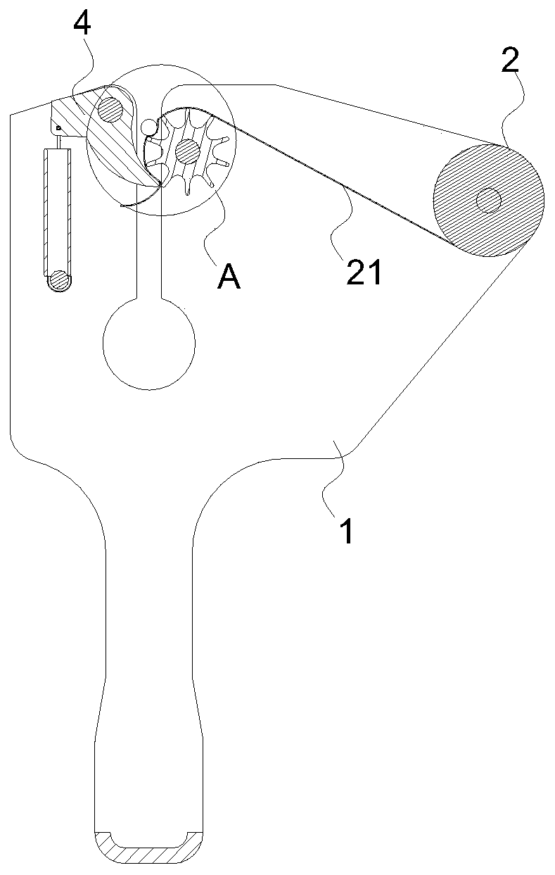 Wiring rubber coating tool