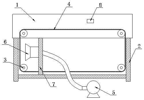 Horseradish processing quick-freezing device