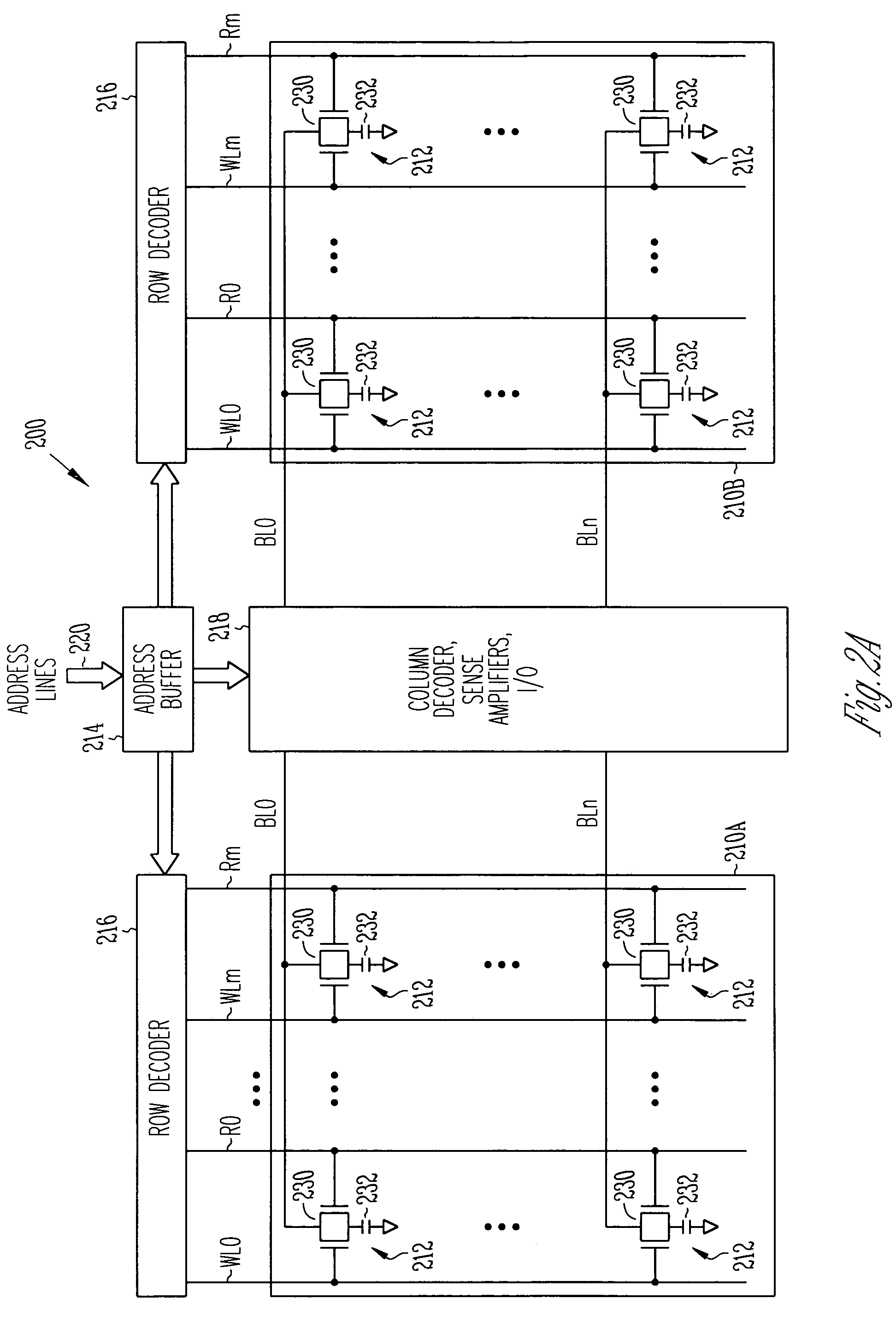 Memory having a vertical transistor