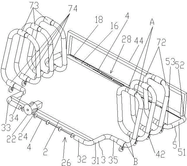 A material conveying paving device