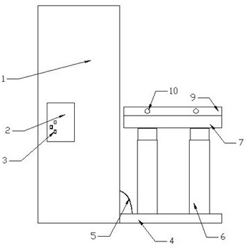 Tempered glass stable lifting fixing equipment