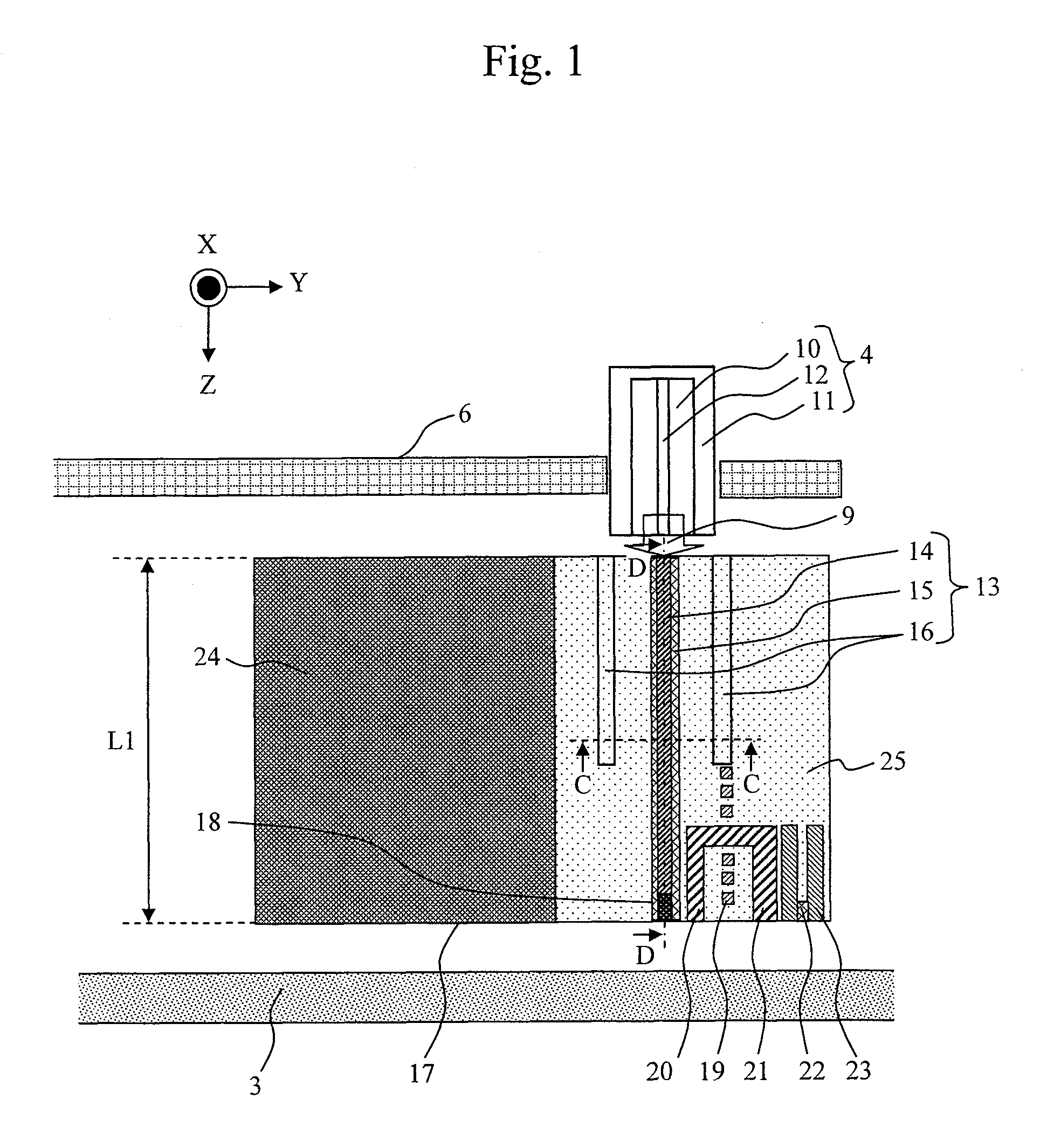 Magnetic recording system used thermal-assisted-magnetic- recording head