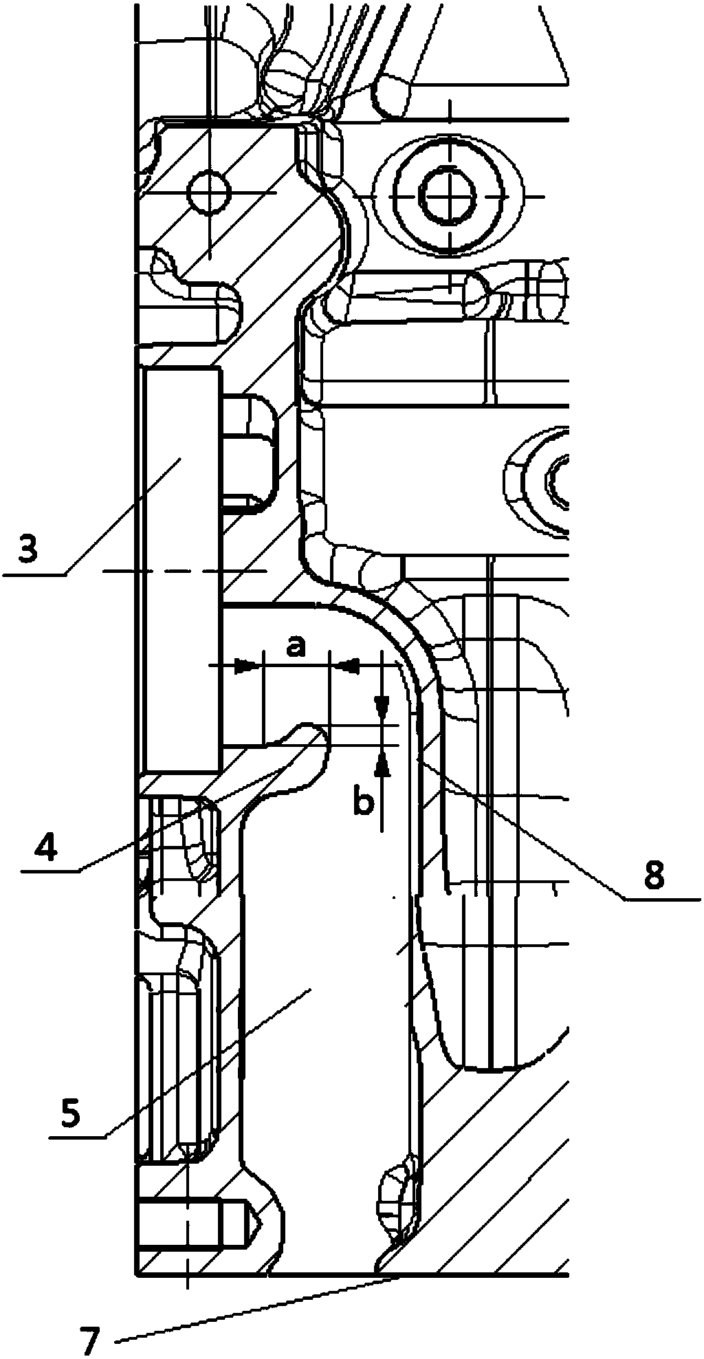 Oil return structure of engine oil pump of engine