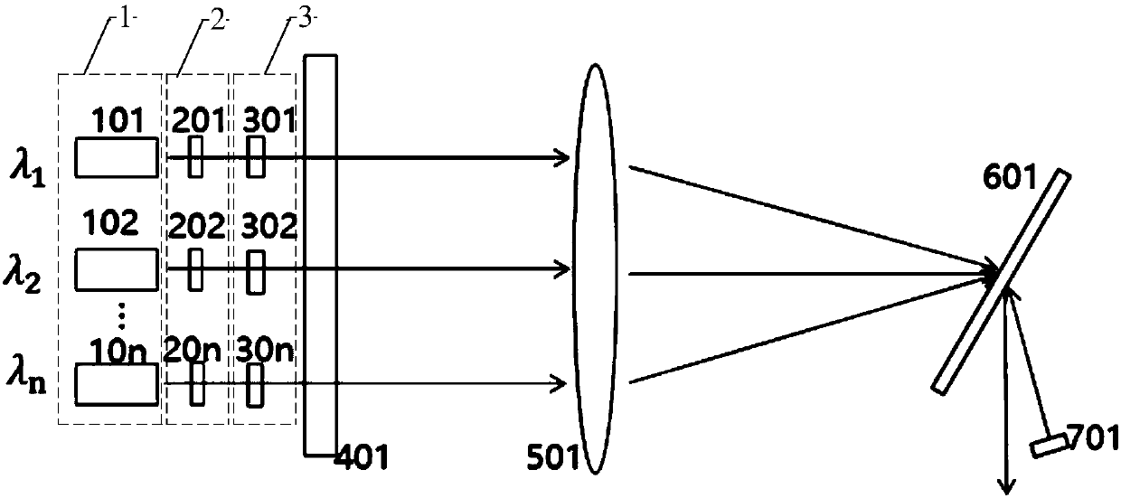 Semiconductor laser beam combiner and beam combining method