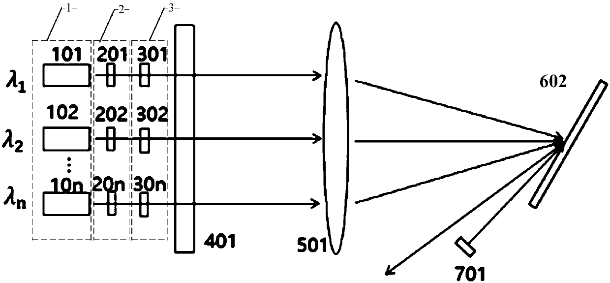 Semiconductor laser beam combiner and beam combining method