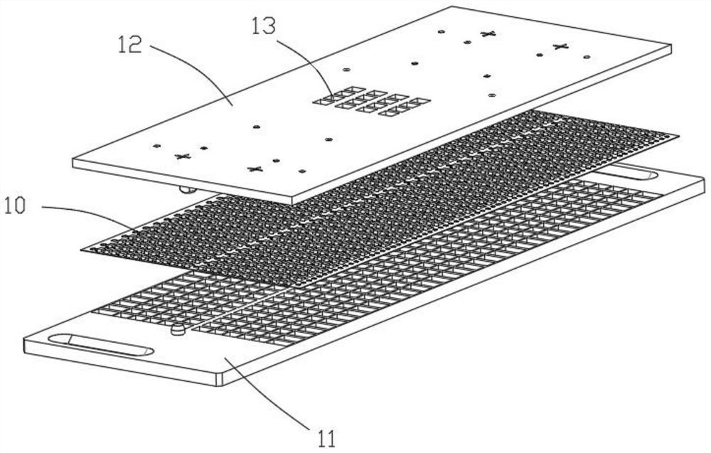 A welding device for a keyboard circuit board