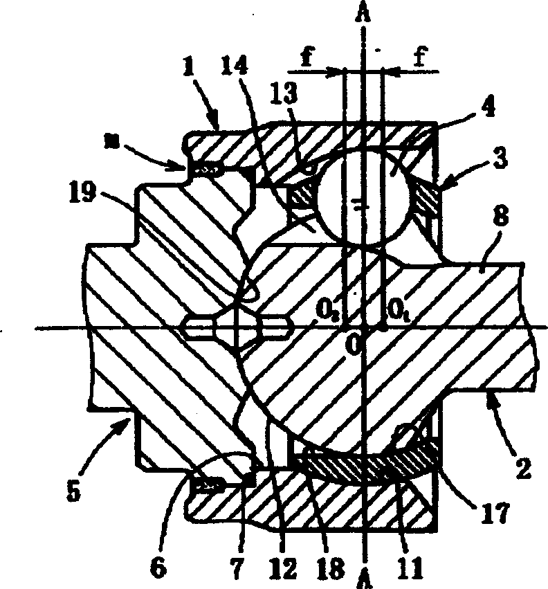 Fixed constant-velocity universal joint body and its manufacturing method