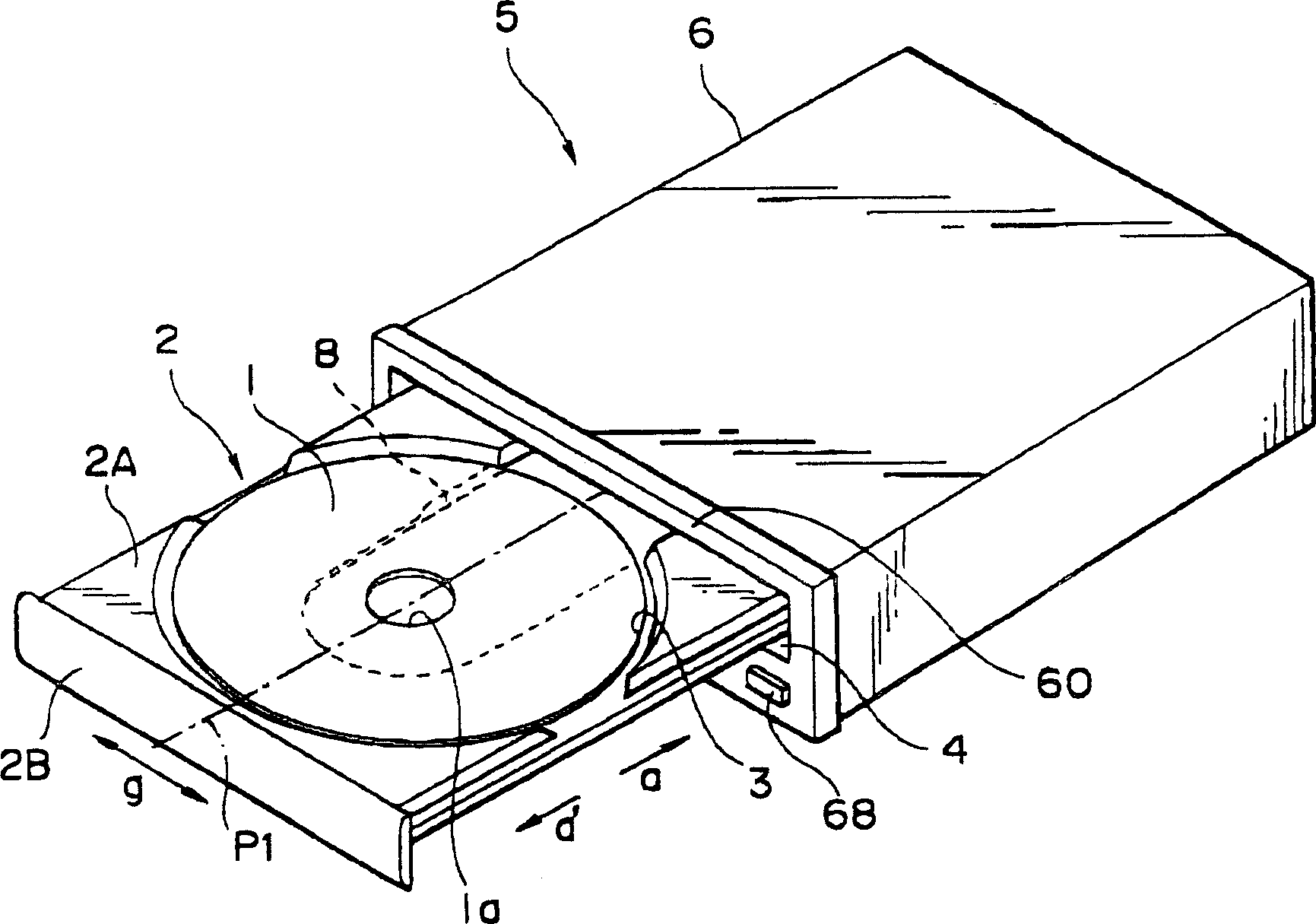 Disk driving device