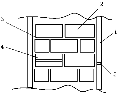 Sand storage antiskid type outdoor courtyard aisle