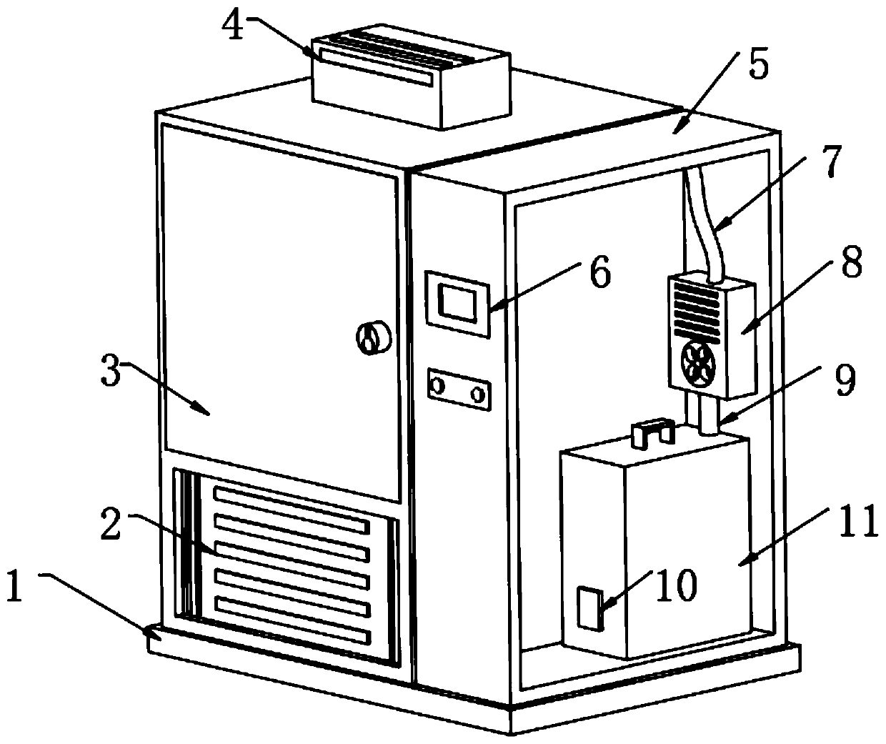 Constant-temperature storage method for logistics transportation