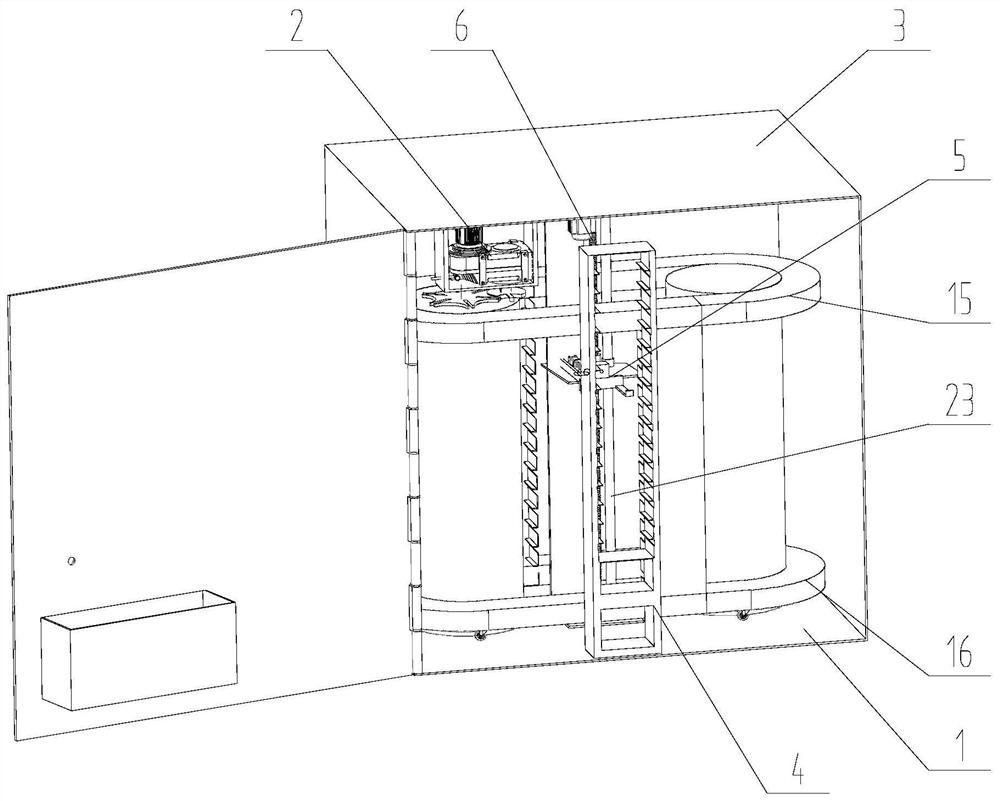 A slotted wheel driven horse-racing box lunch automatic vending system