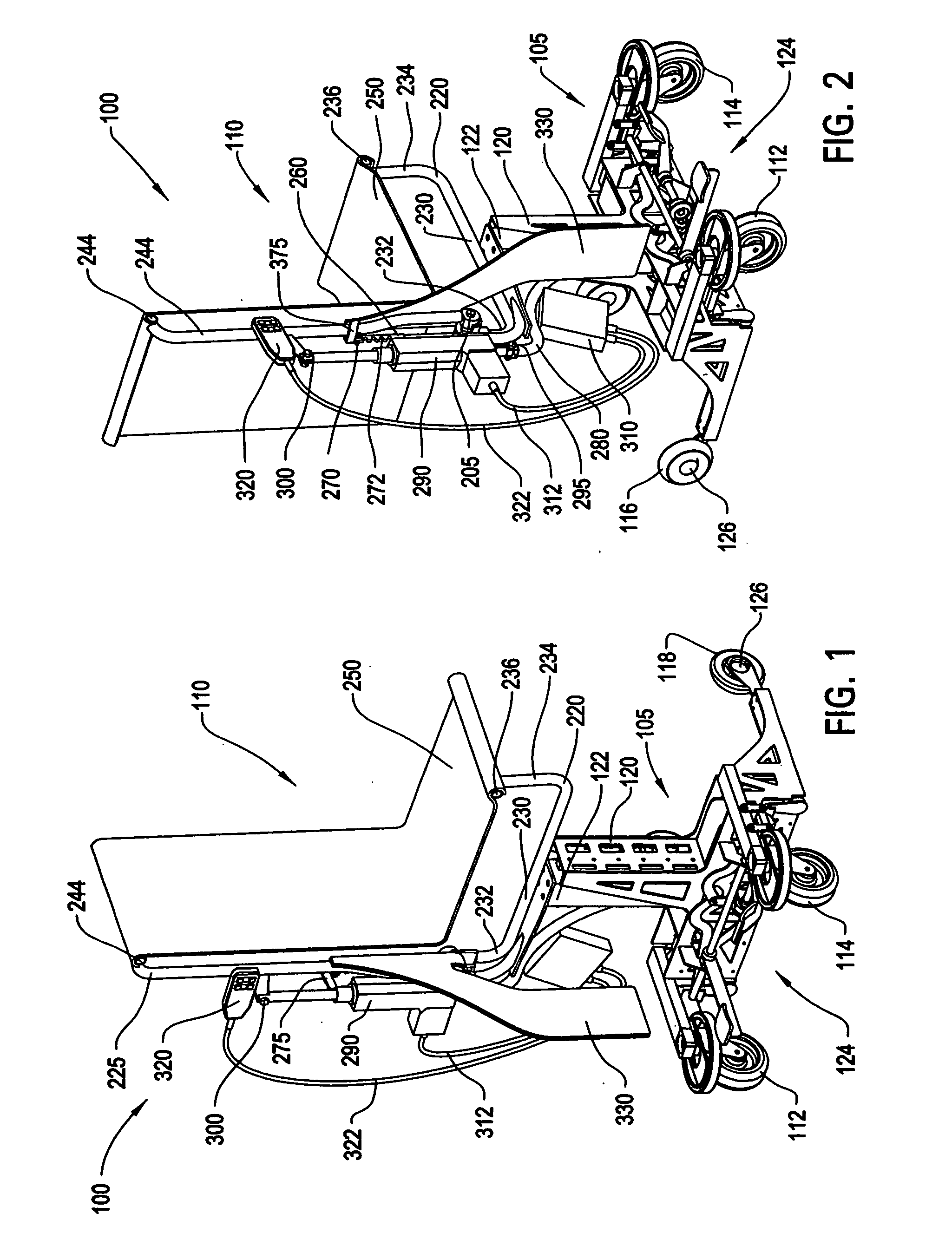 Single step wheelchair transfer device