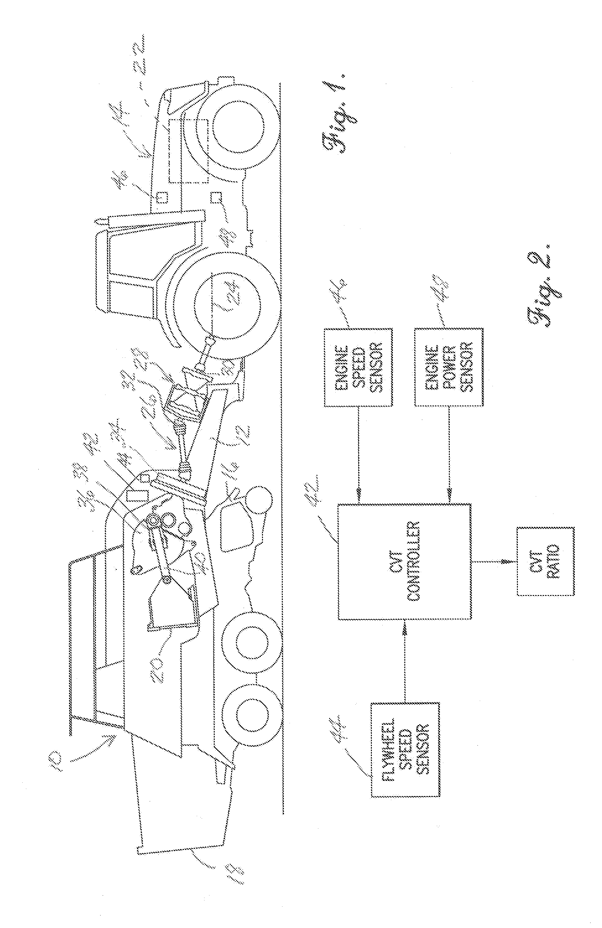 Agricultural implement with power input having continuously variable transmission
