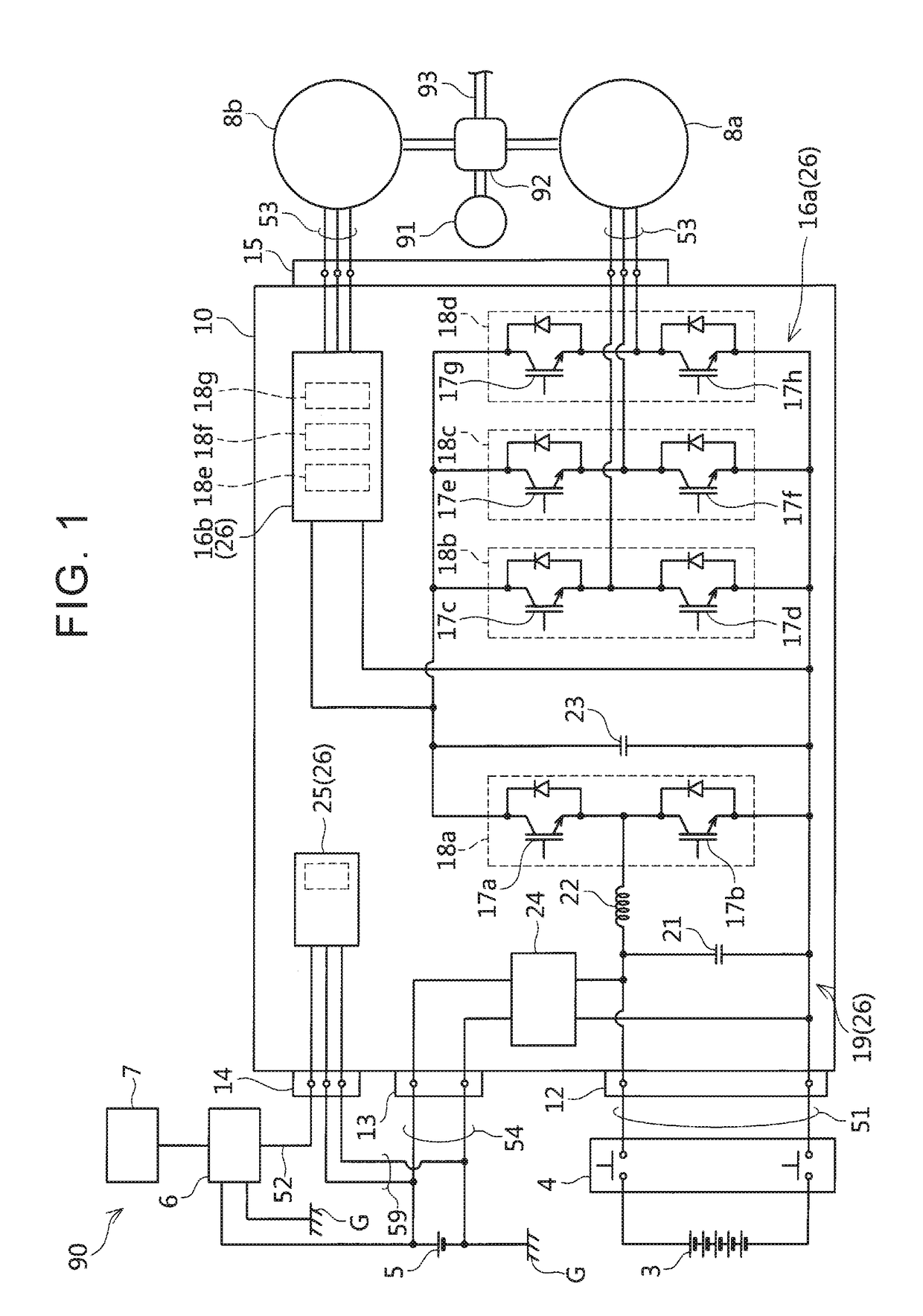 In-vehicle structure of electric-power converter