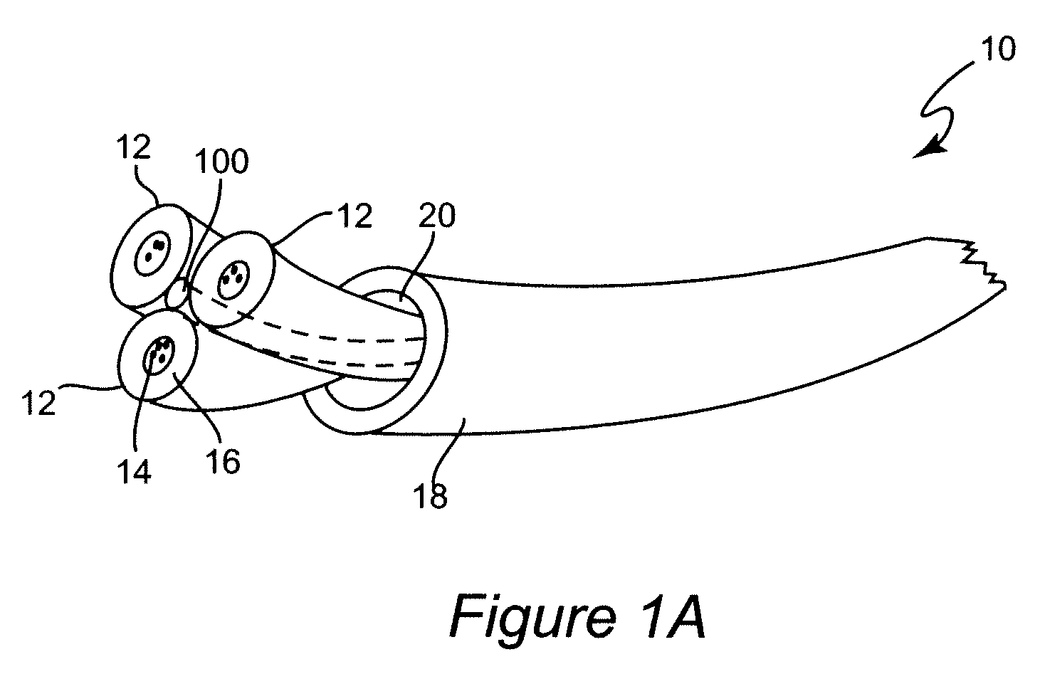 Embedded power cable sensor array