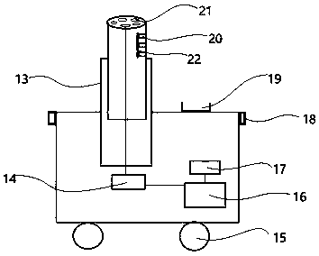 Automatic pollination device for fruit trees
