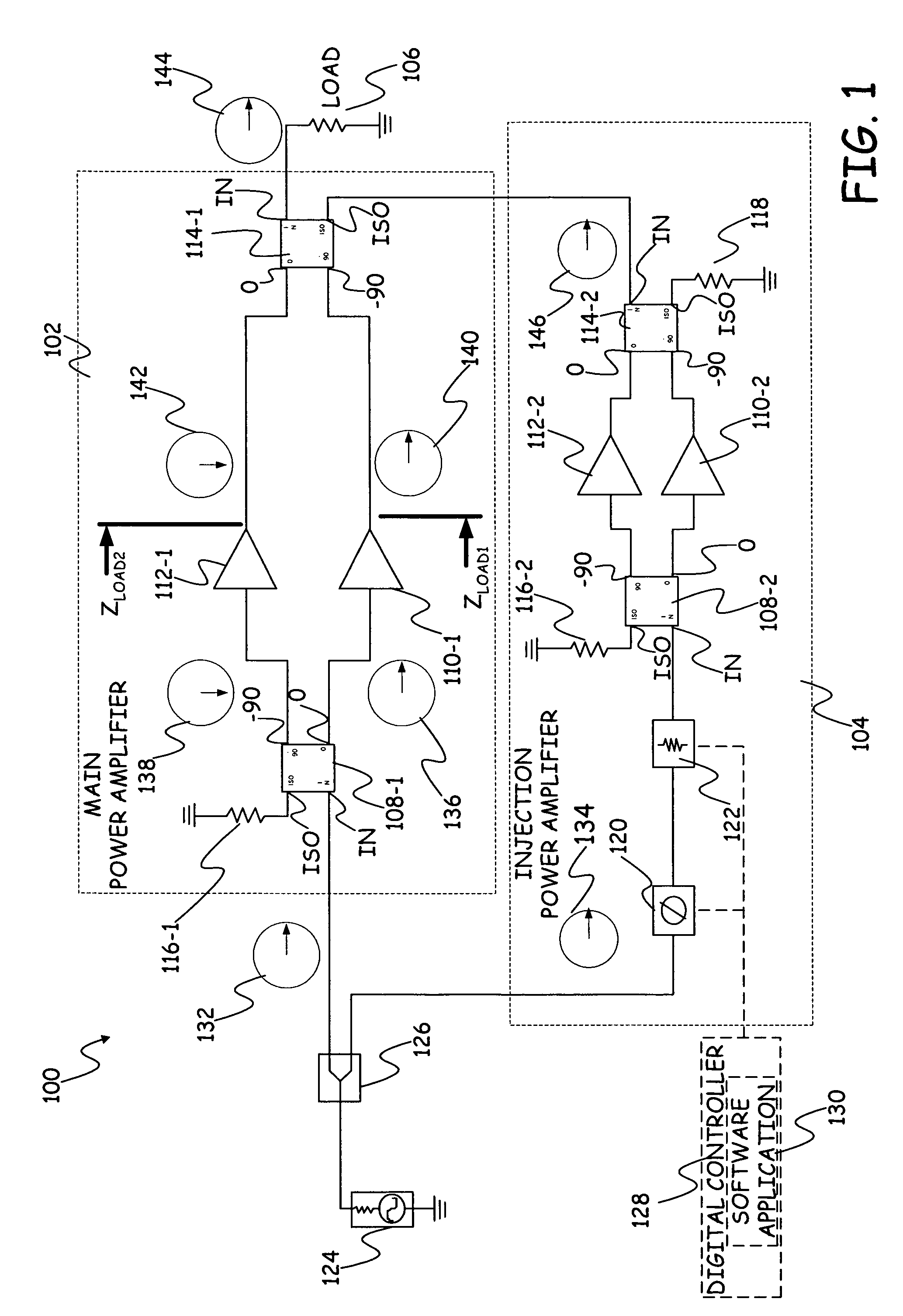 Electronically tuned power amplifier