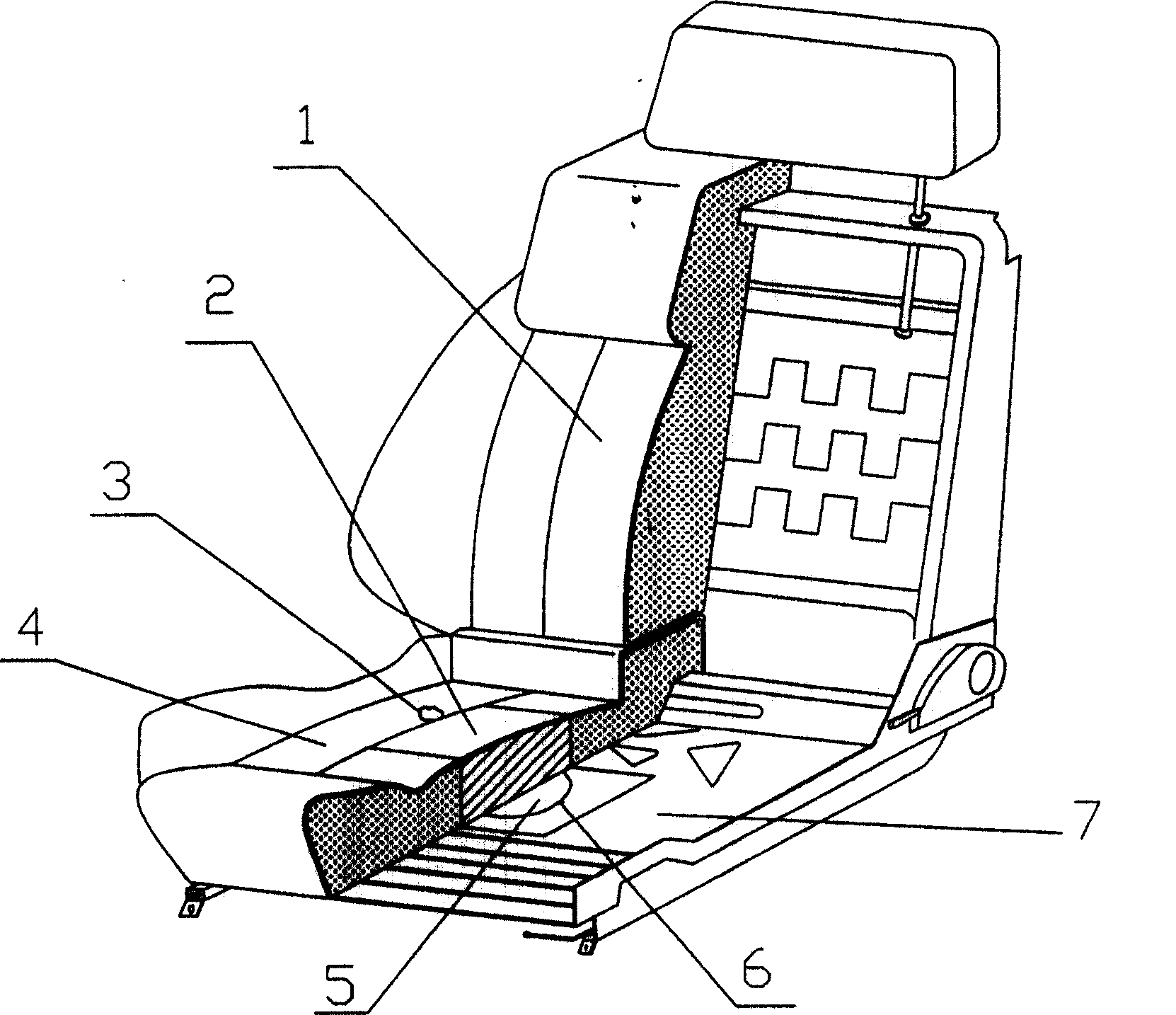 Method for setting toilet on seat of driver and its device