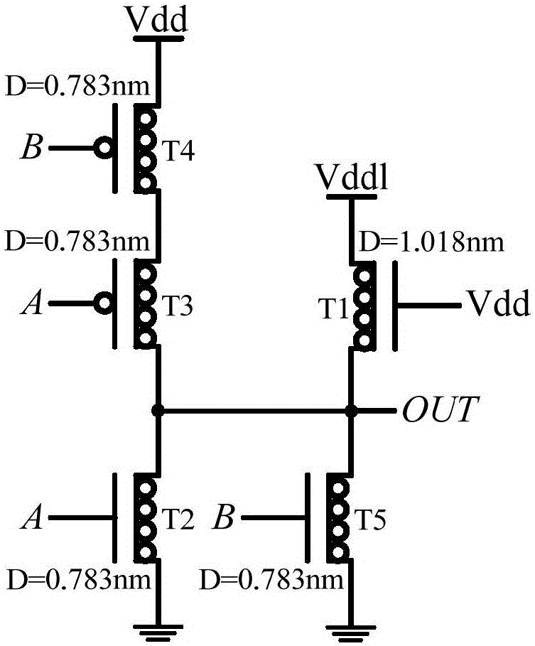 CNFET-based (carbon nanotube field effect transistor-based) three-valued NOR gate and three-valued 1-3 line address decoder