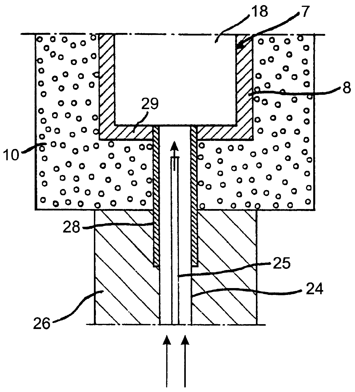 Device for epitaxially growing objects and method for such a growth