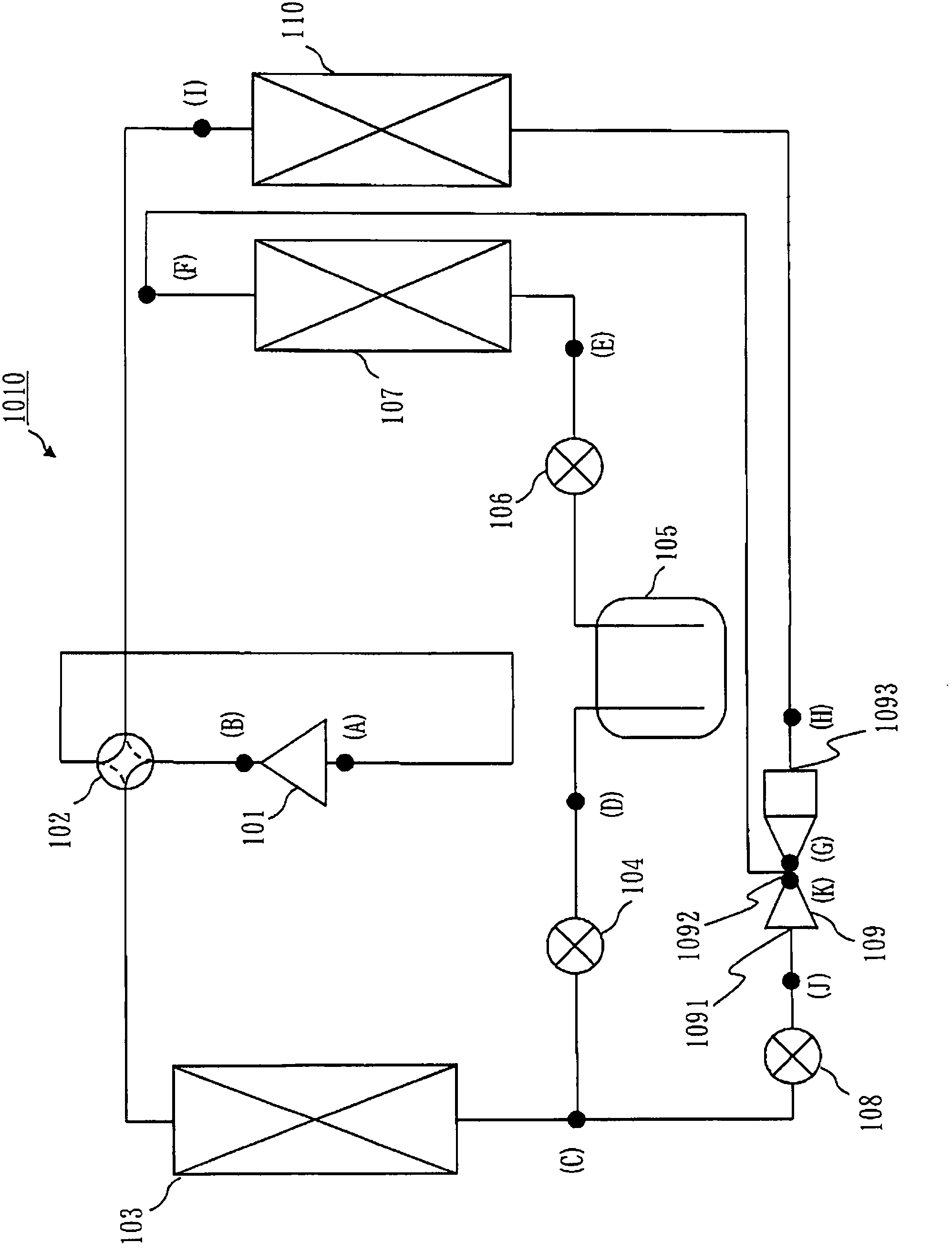 Refrigeration cycle device and refrigerant circulation method