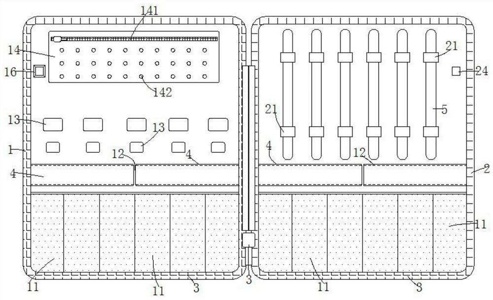 Instrument set for surgical clinical operation