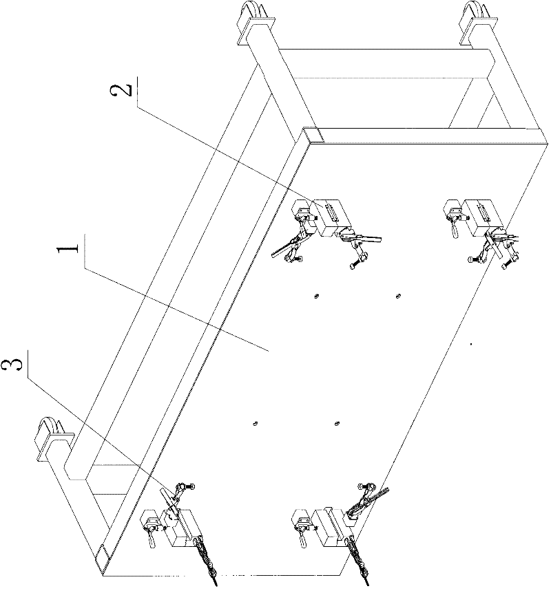 Method for assembling upper support body of overhead cell support of hybrid vehicle and clamp thereof