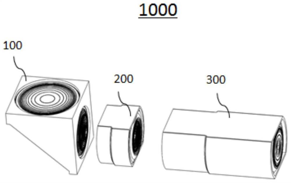 Periscopic optical zoom image module and corresponding adjustable optical assembly