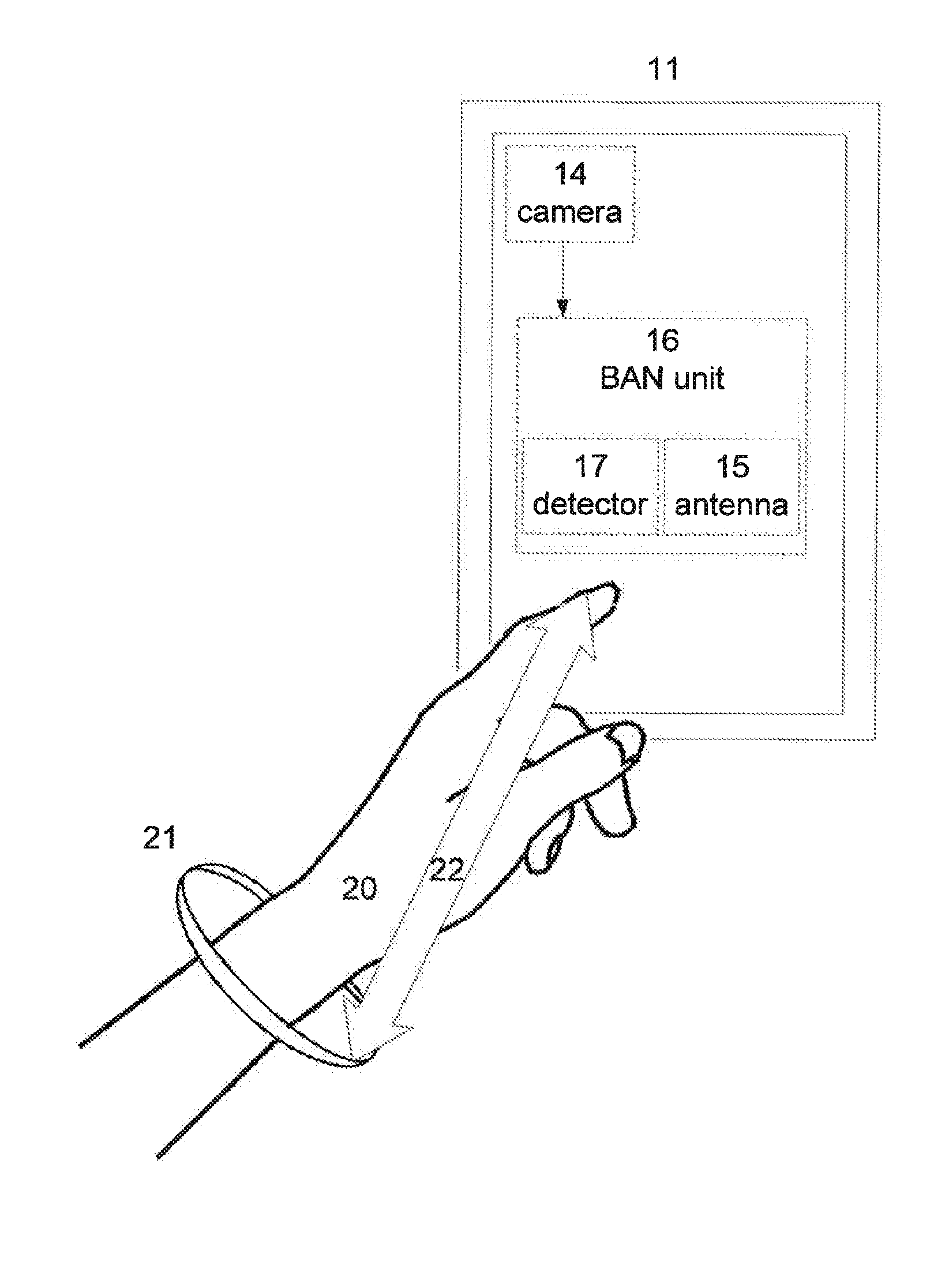 Method and system for capturing media by using ban