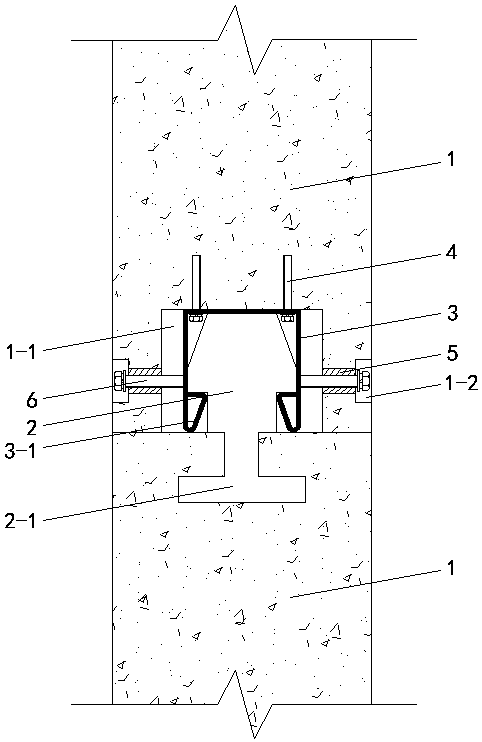 Assembly-type shear wall connecting structure and construction method thereof