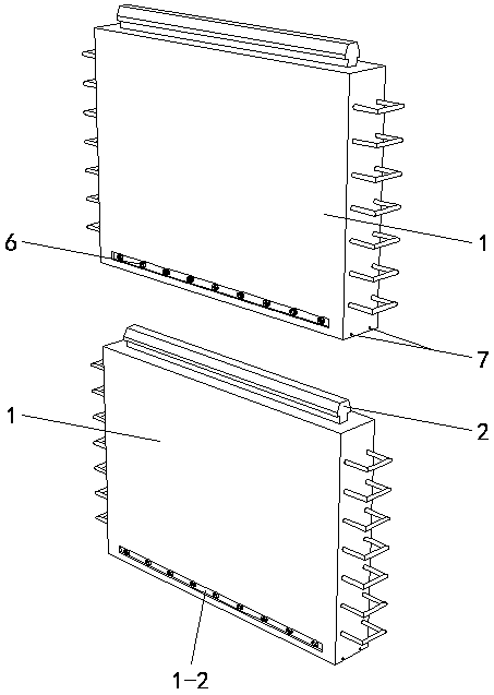 Assembly-type shear wall connecting structure and construction method thereof