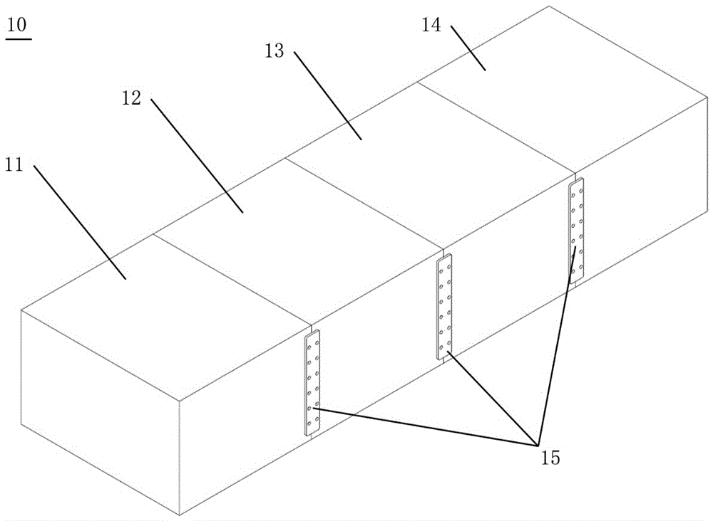 A modular installation device for large equipment