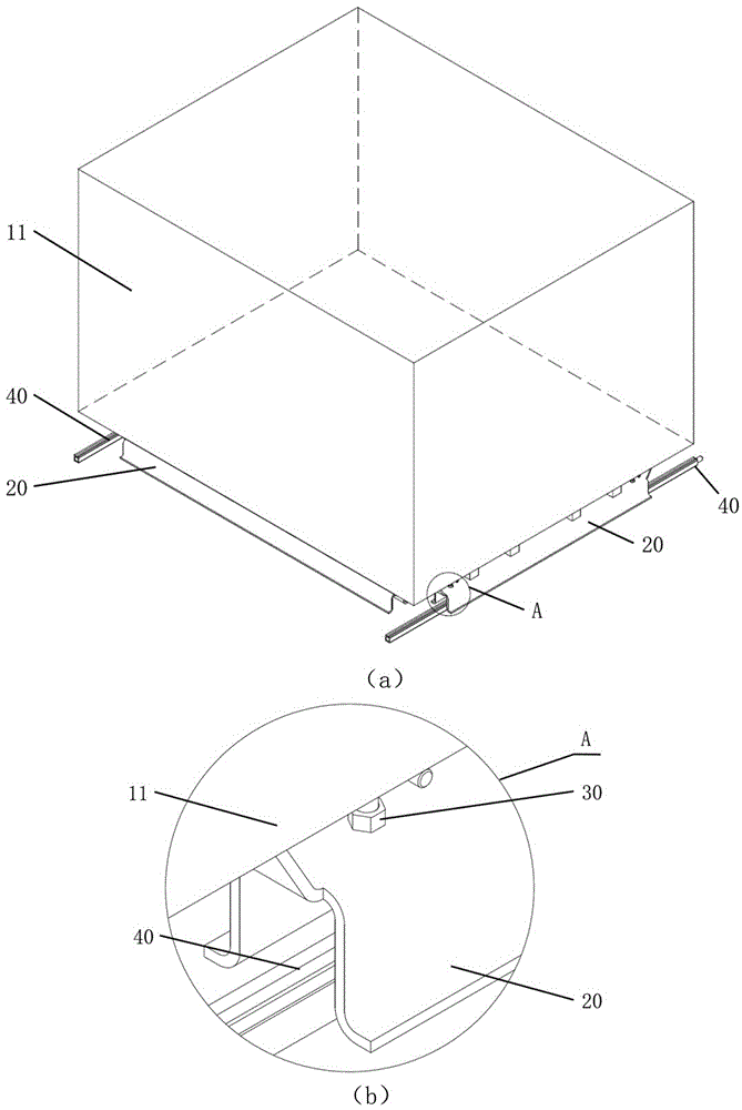 A modular installation device for large equipment