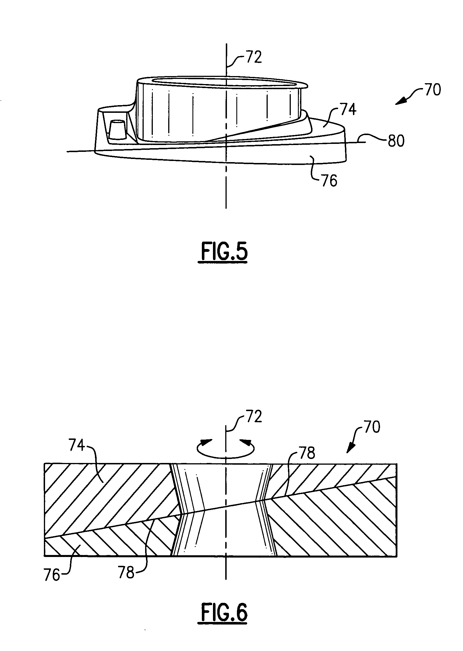 Static pierce point centering spring seat