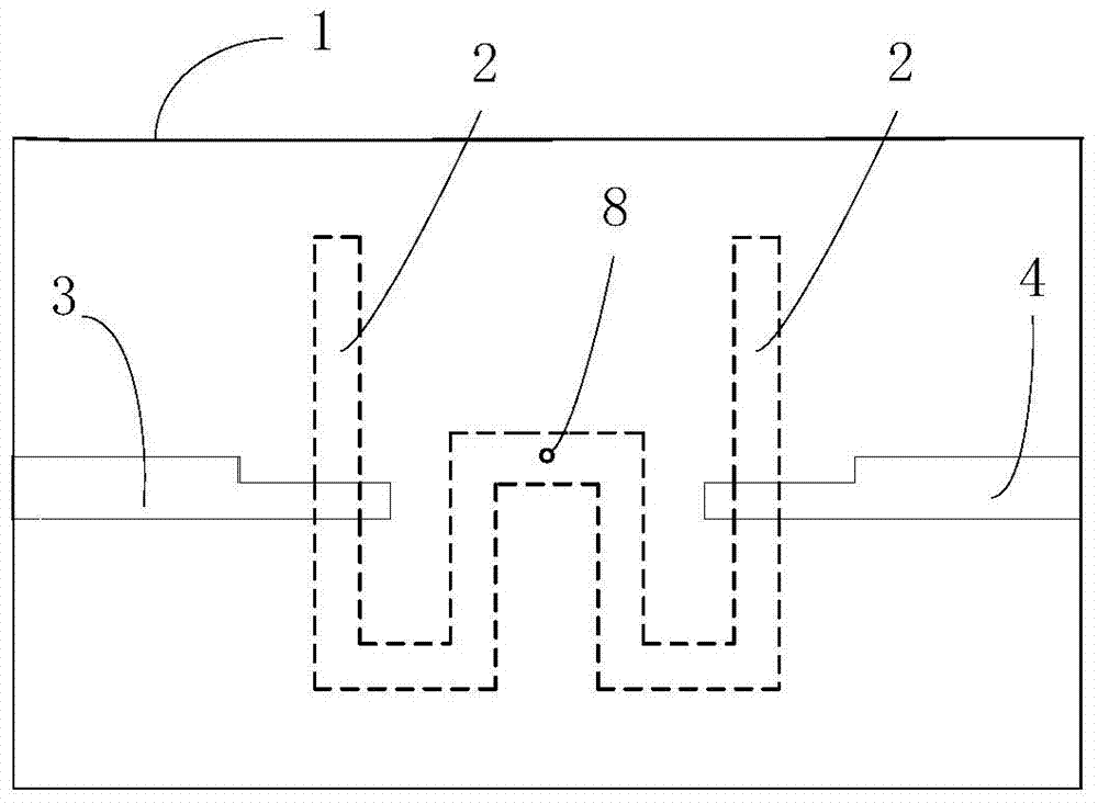 Harmonic suppression band-pass filter and manufacturing method thereof
