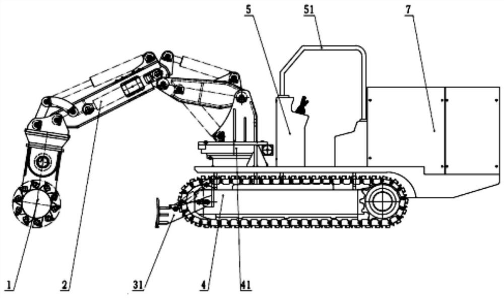 A multifunctional roadway repair machine and its construction method