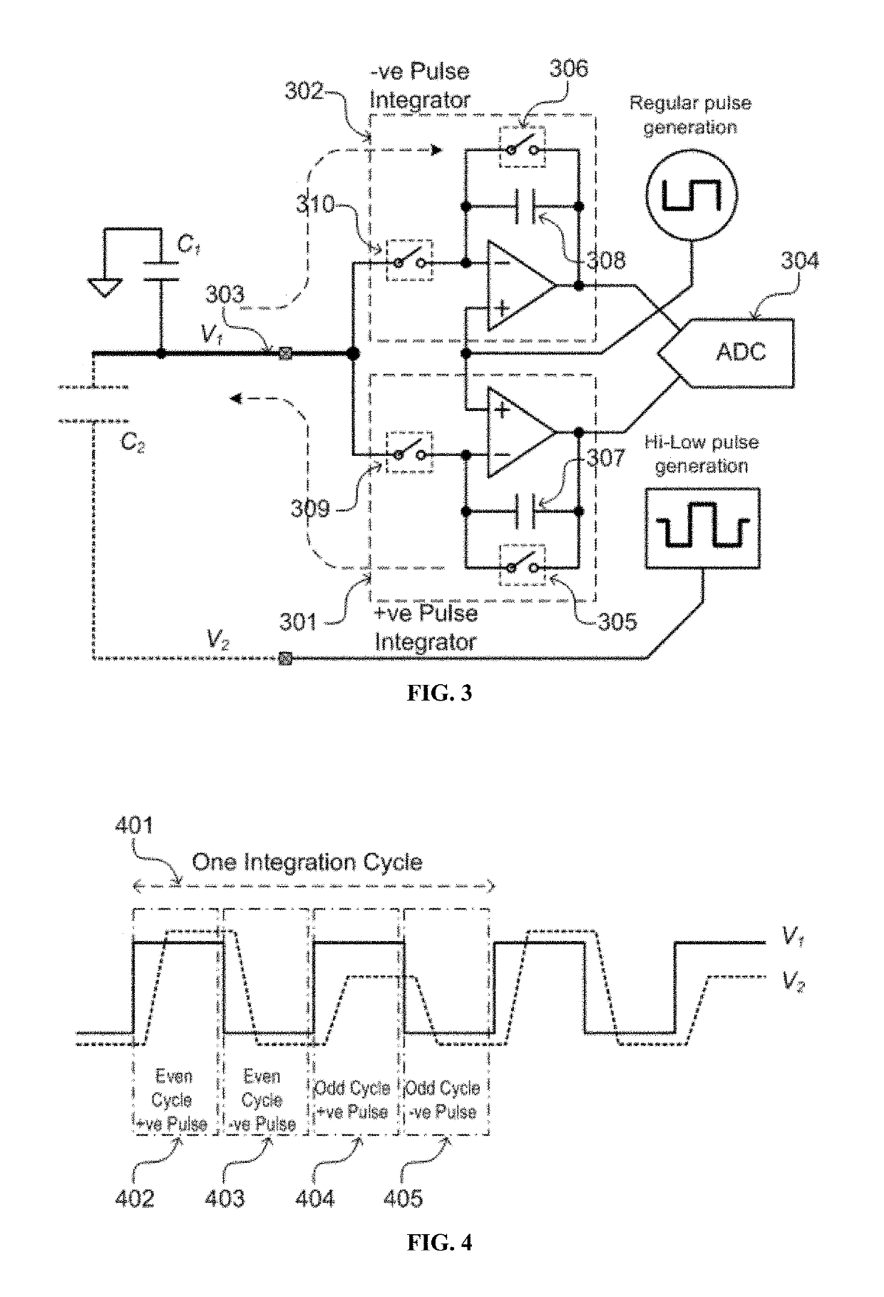 Touch sensing high-low driving scheme for in-cell touch LCD display