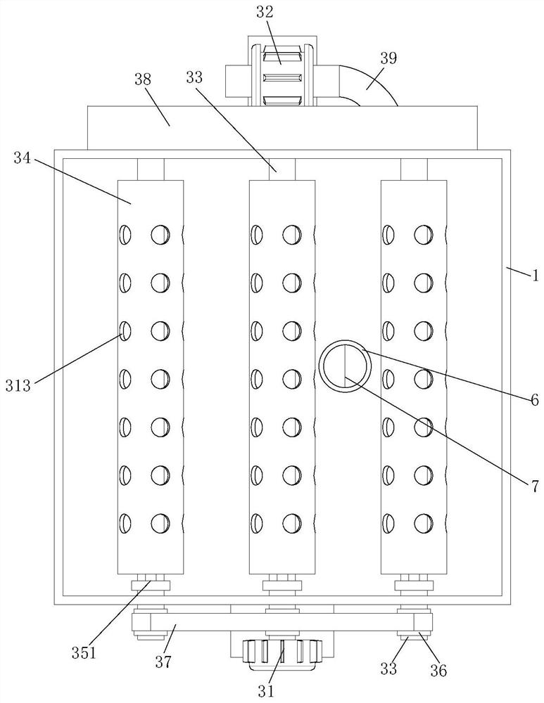 An inflatable cleaning device for long fur processing