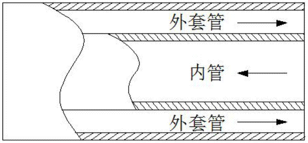 A heat recovery type sewage source heat pump system