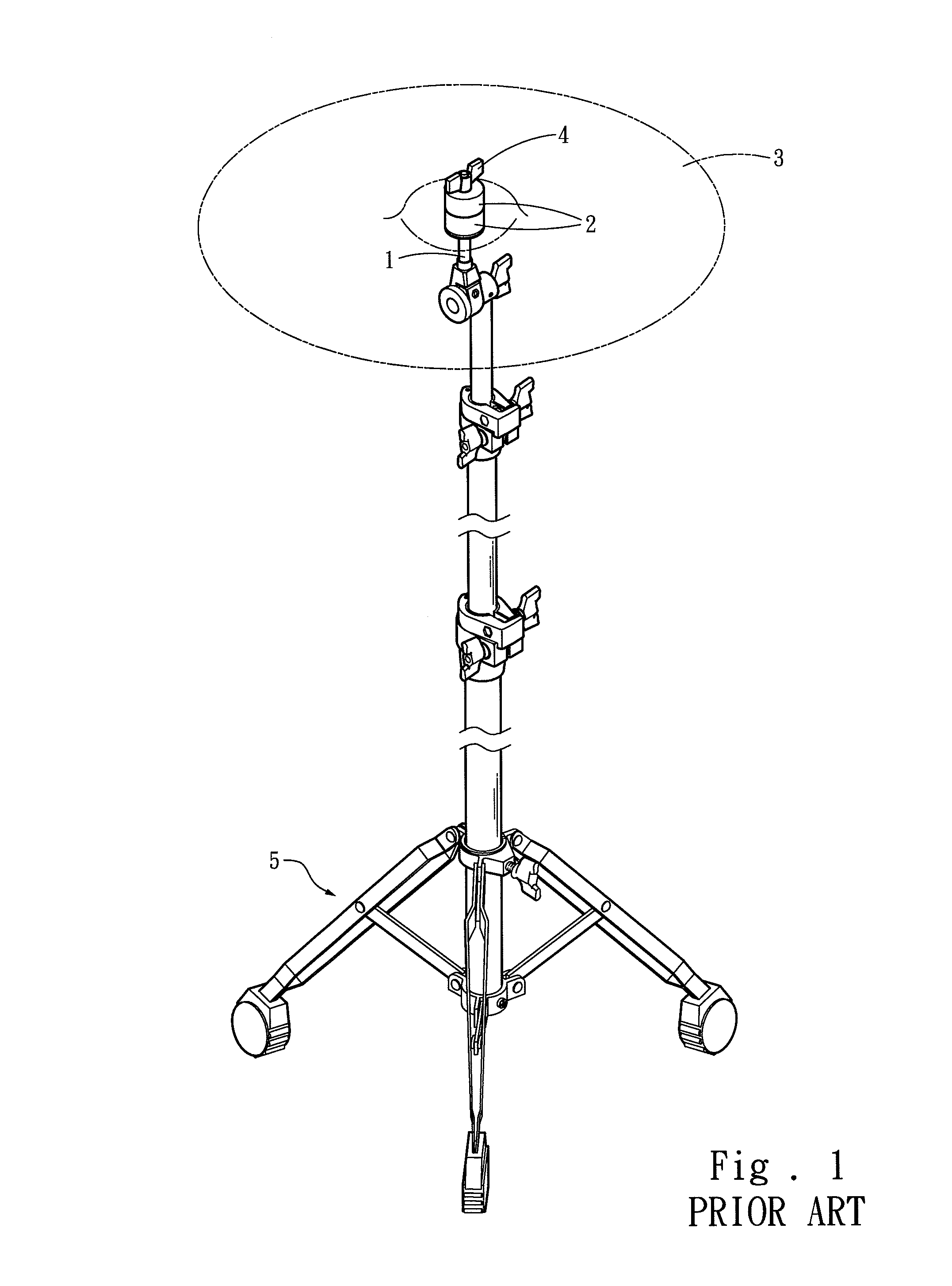 Cymbal support structure