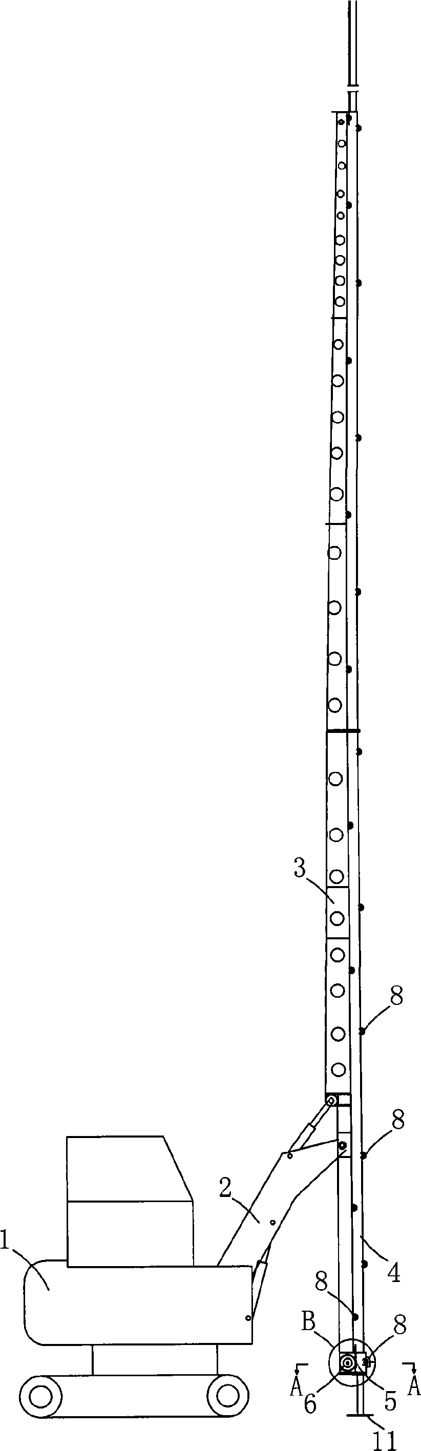 Rack type board plugging machine