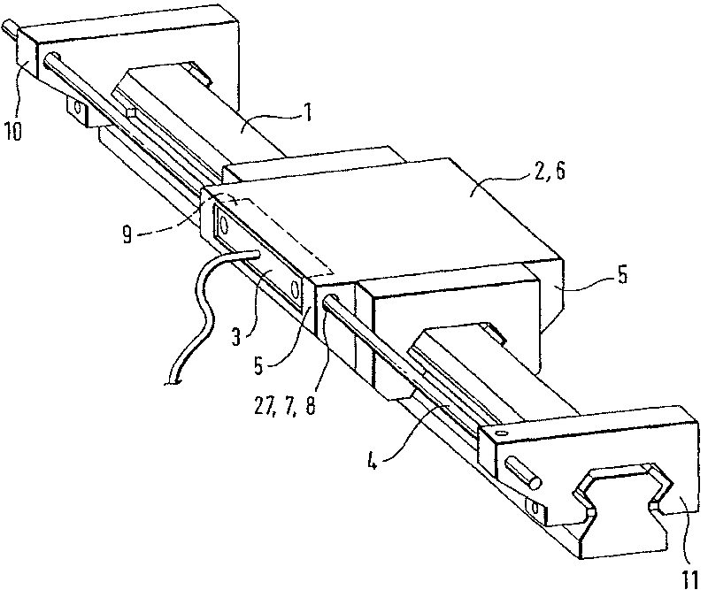 Linear guide unit with length measuring system