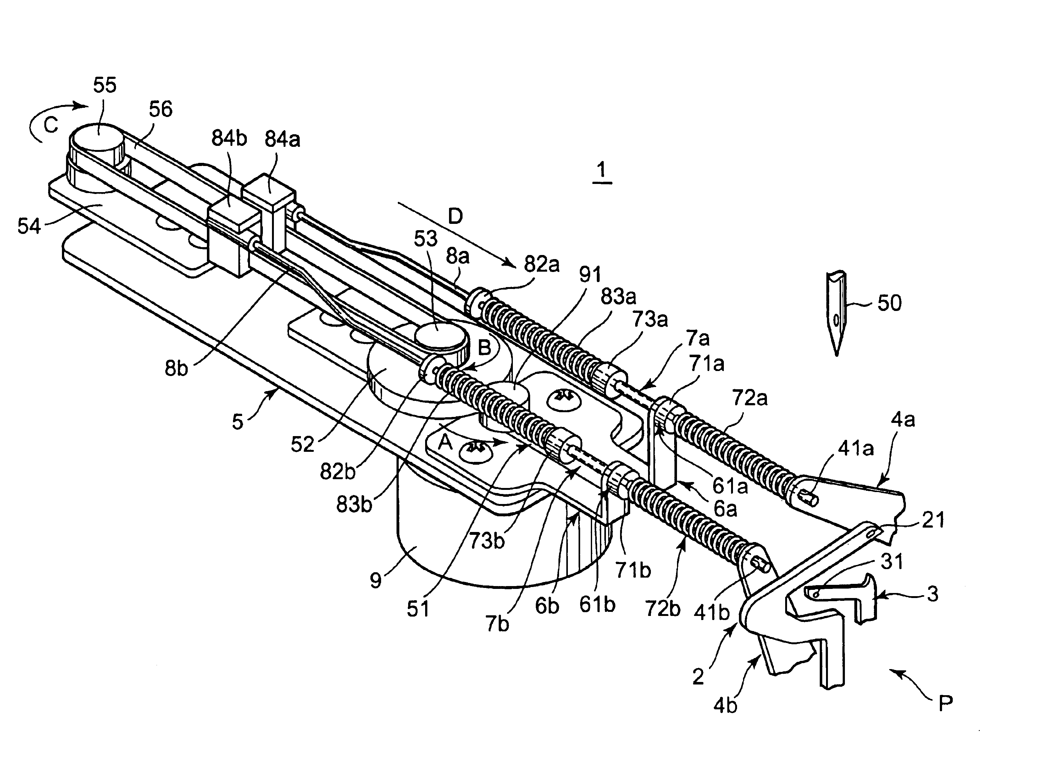 Looper threading apparatus for sewing machine
