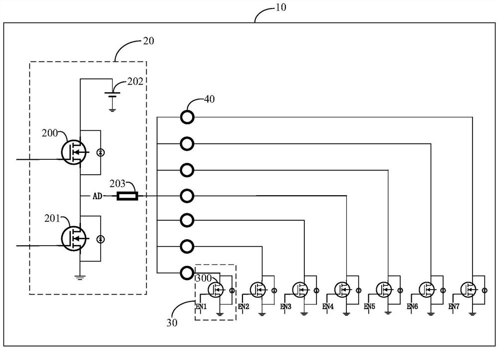 Driving circuit, driving system, driving method and gearbox