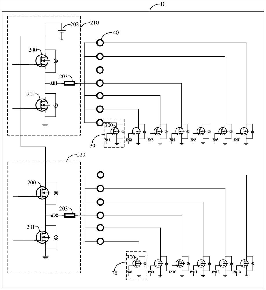 Driving circuit, driving system, driving method and gearbox