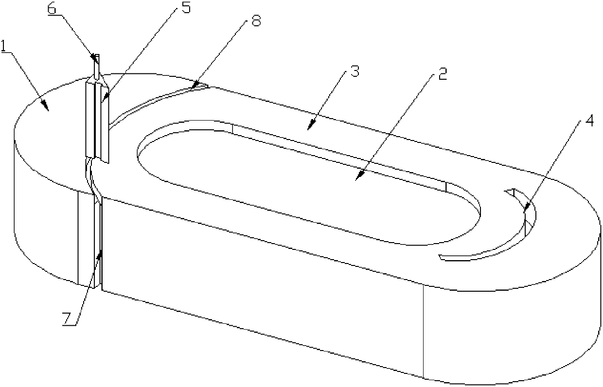 Water meter case facilitating installation