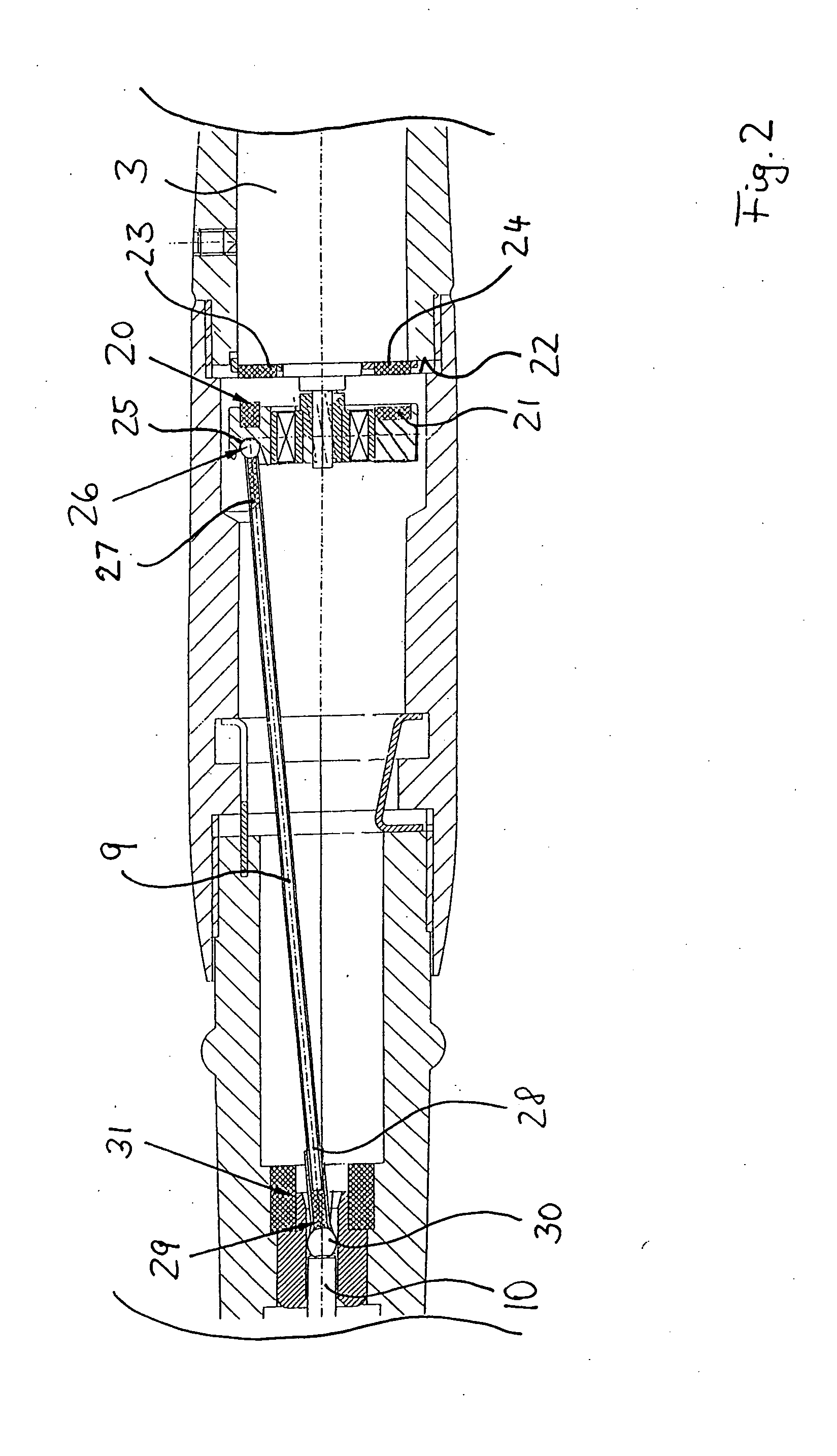 Drive module for a device for the local piercing of a human or animal skin and a handheld
