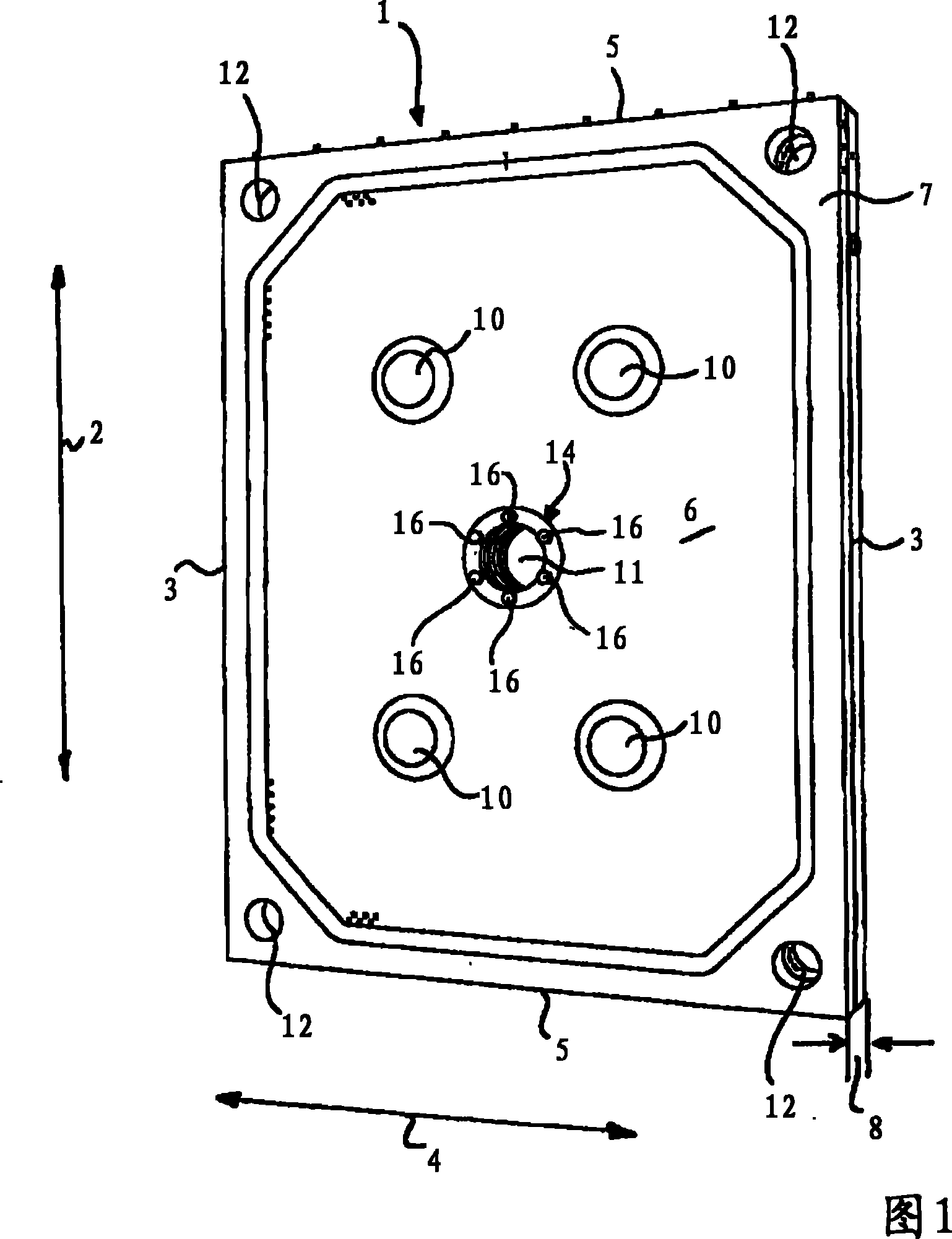 Chamber filter plate
