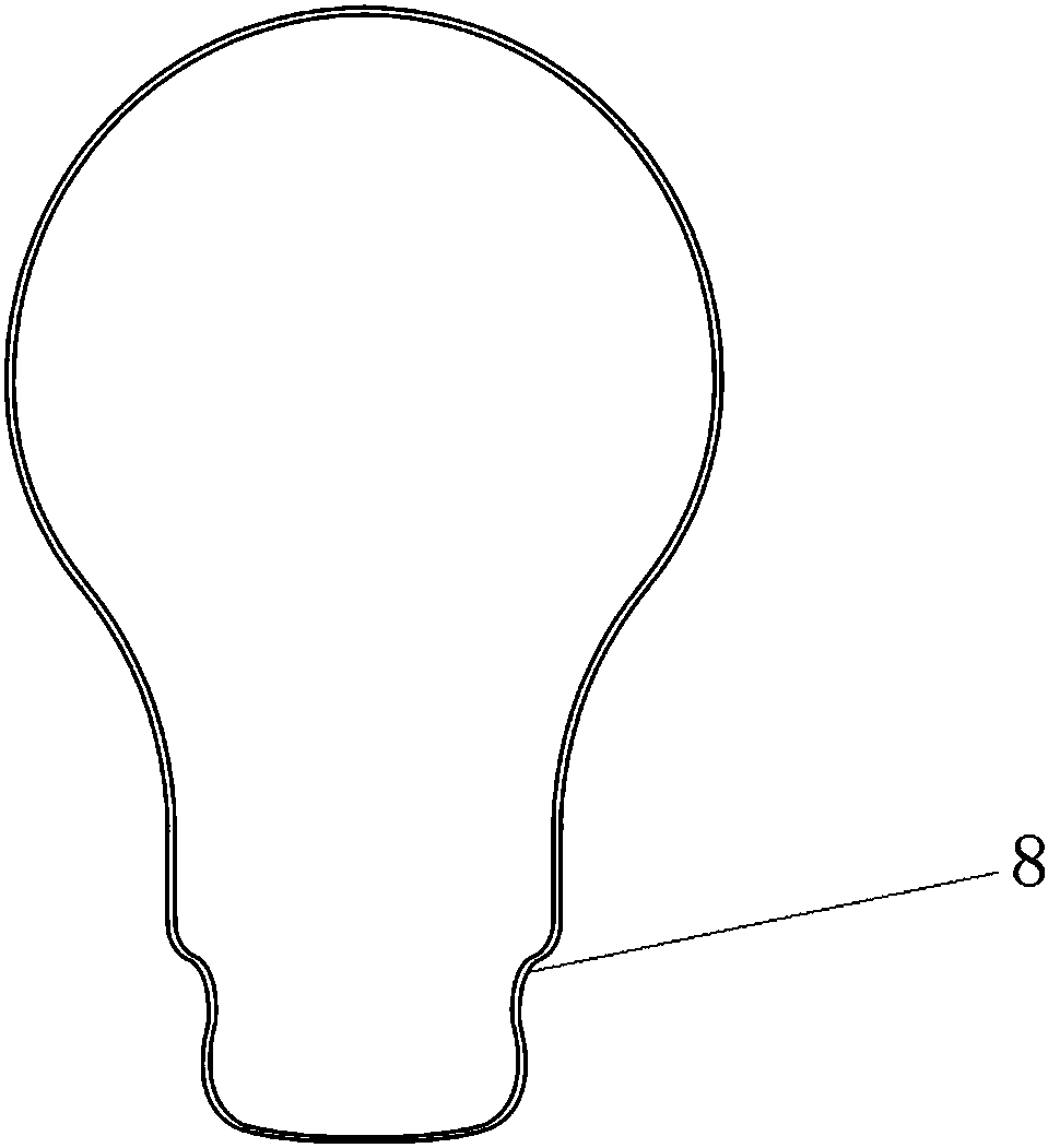 LED filament lamp capable of achieving automatic assembly and assembling method thereof