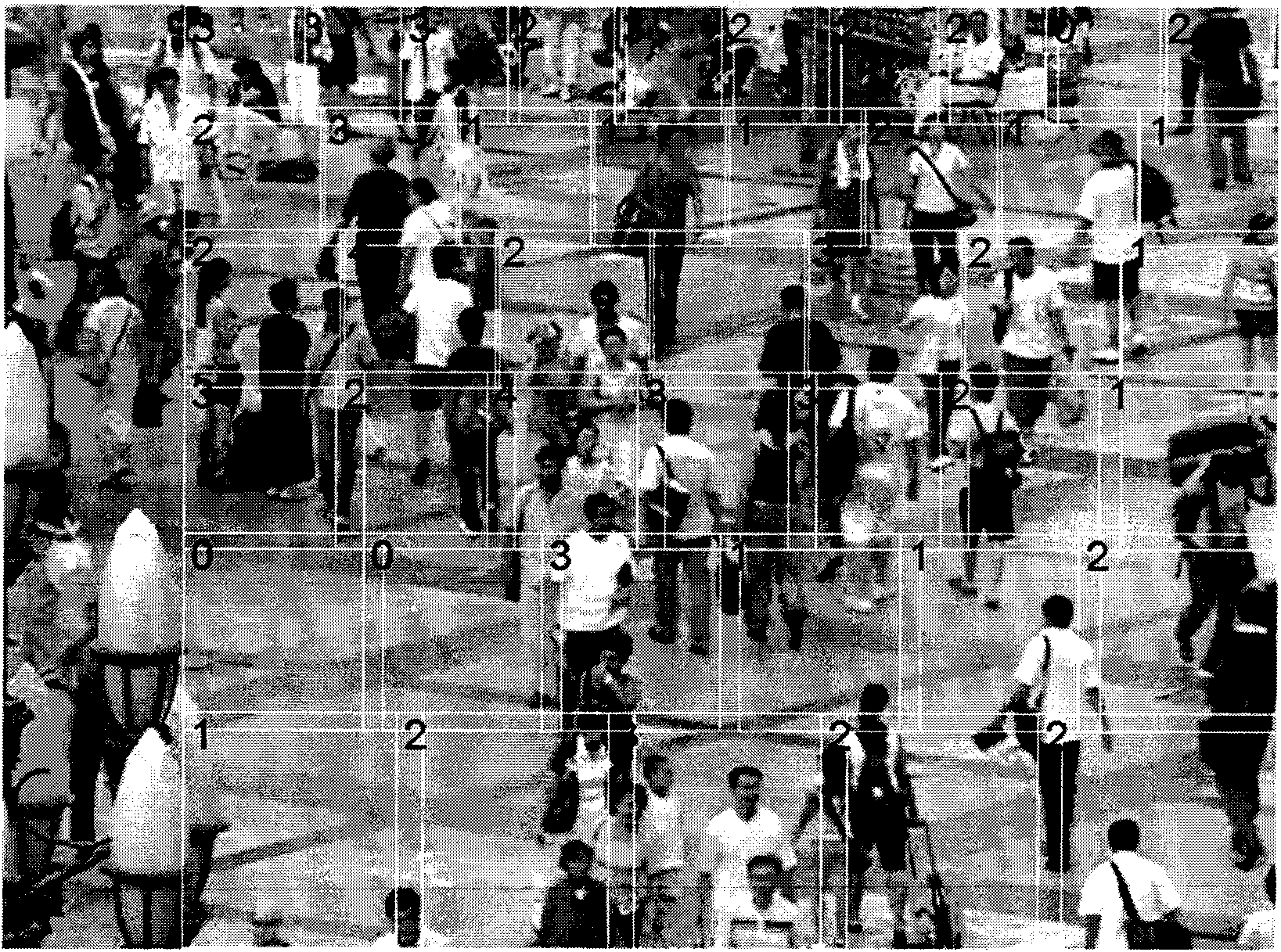 Method and system for judging crowd density in image